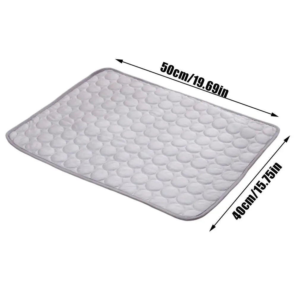 Cats Ice Silk Pet Self Cooling Pad Summer Dog Cool Mat Blanket For Pet Beds/Kennels Reusable Pet Accessories