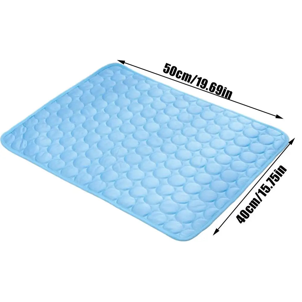 Cats Ice Silk Pet Self Cooling Pad Summer Dog Cool Mat Blanket For Pet Beds/Kennels Reusable Pet Accessories